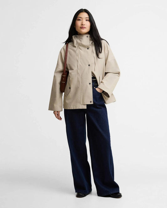 Young Ideas & Henmores - Kingswood Showerproof Jacket - SN11 Light Sand/Navy Gingham - 8