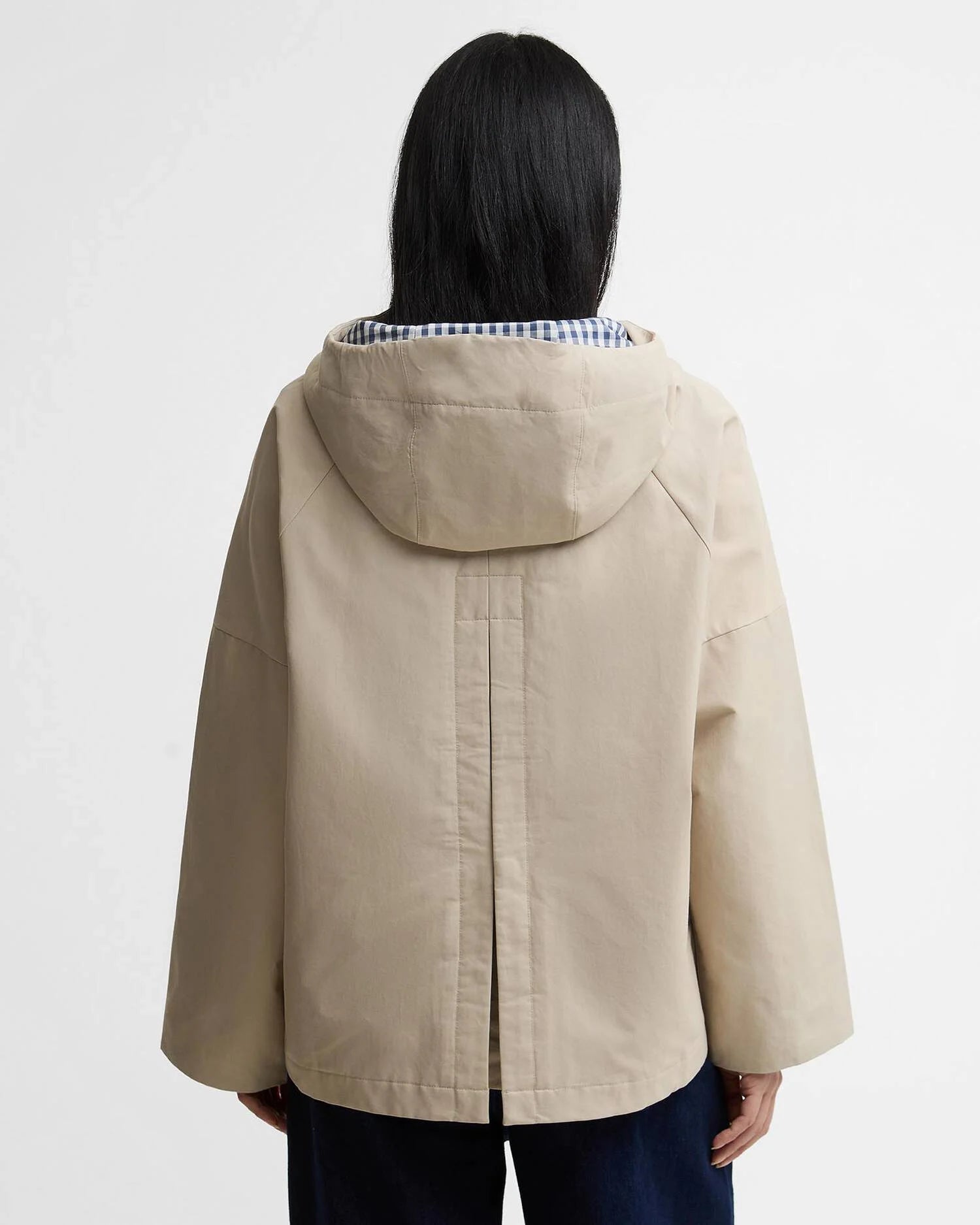 Young Ideas & Henmores - Kingswood Showerproof Jacket - SN11 Light Sand/Navy Gingham - 8