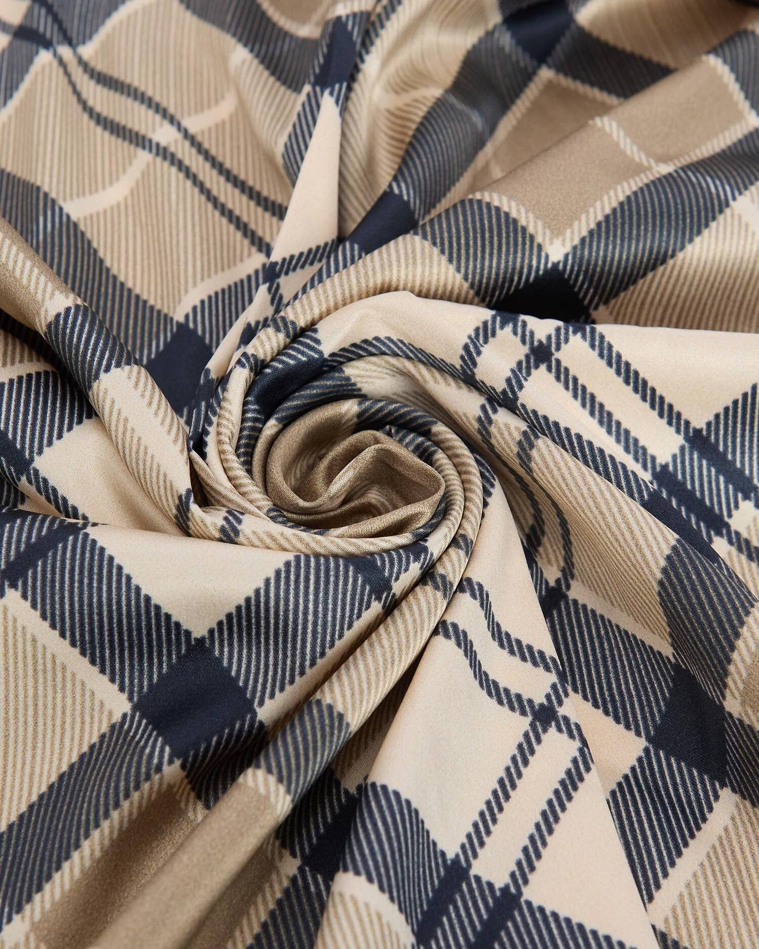 Young Ideas/Henmores - Kinsale Head/Neck Scarf - NY18 Dress Indigo Tartan - OS