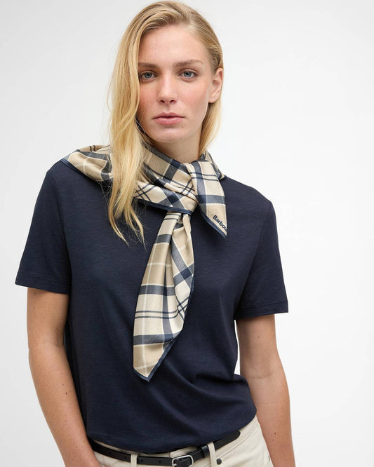 Young Ideas/Henmores - Kinsale Head/Neck Scarf - NY18 Dress Indigo Tartan - OS
