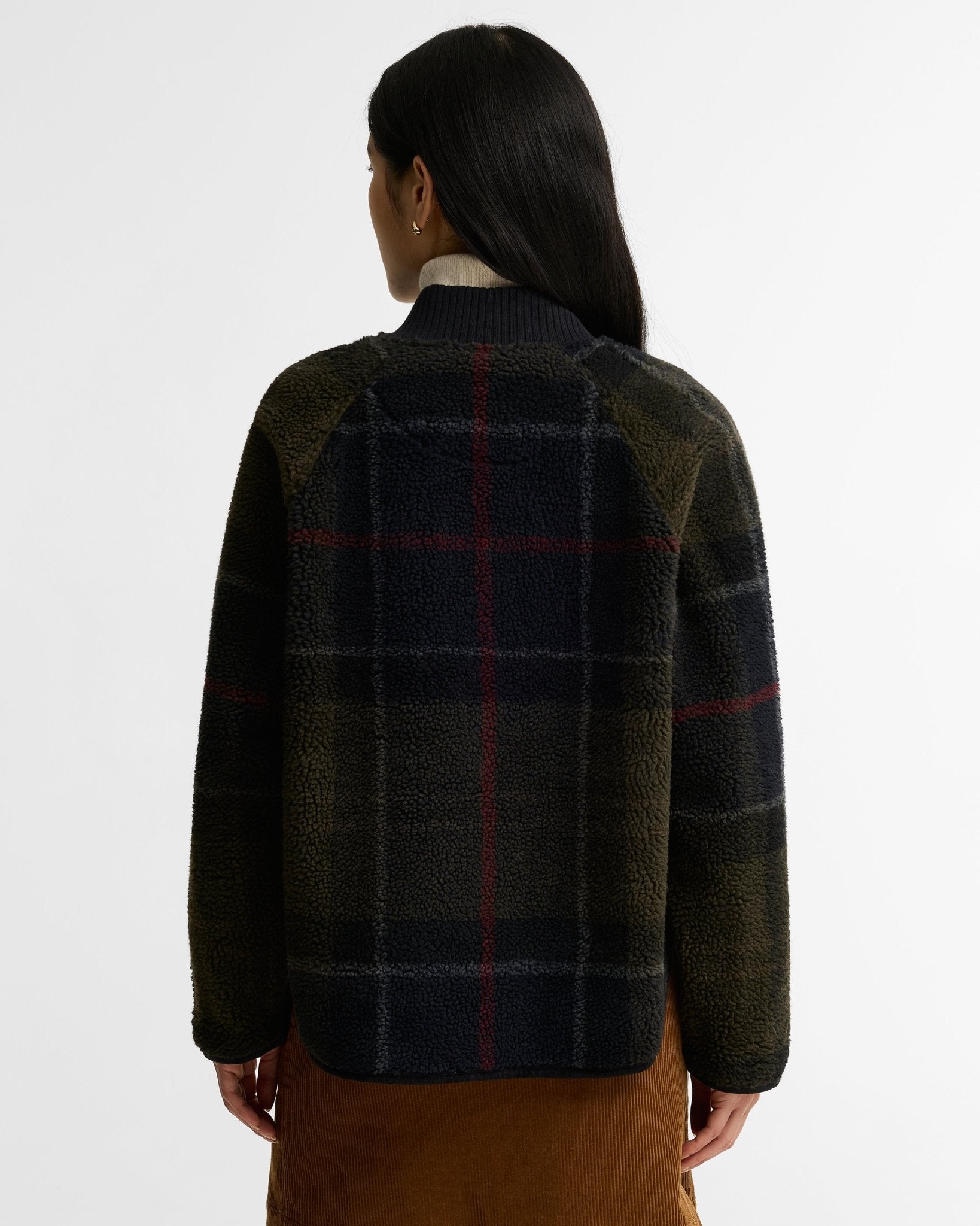 Young Ideas & Henmores -Kirklees Full Zip Fleece -TN43 Shadow Classic Tartan -8