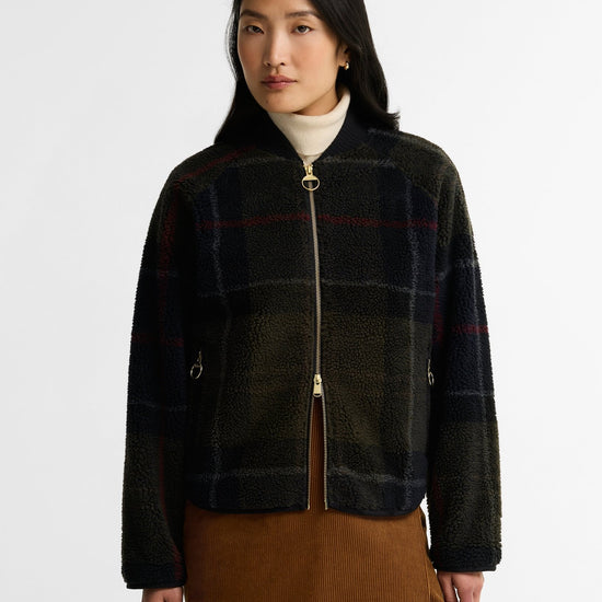 Young Ideas & Henmores -Kirklees Full Zip Fleece -TN43 Shadow Classic Tartan -8