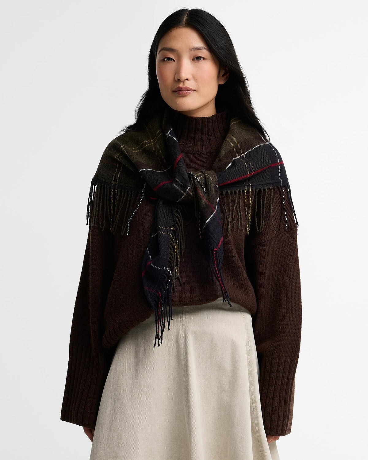 Young Ideas & Henmores -Kirklees Tartan Scarf -TN11 Classic Tartan -OS