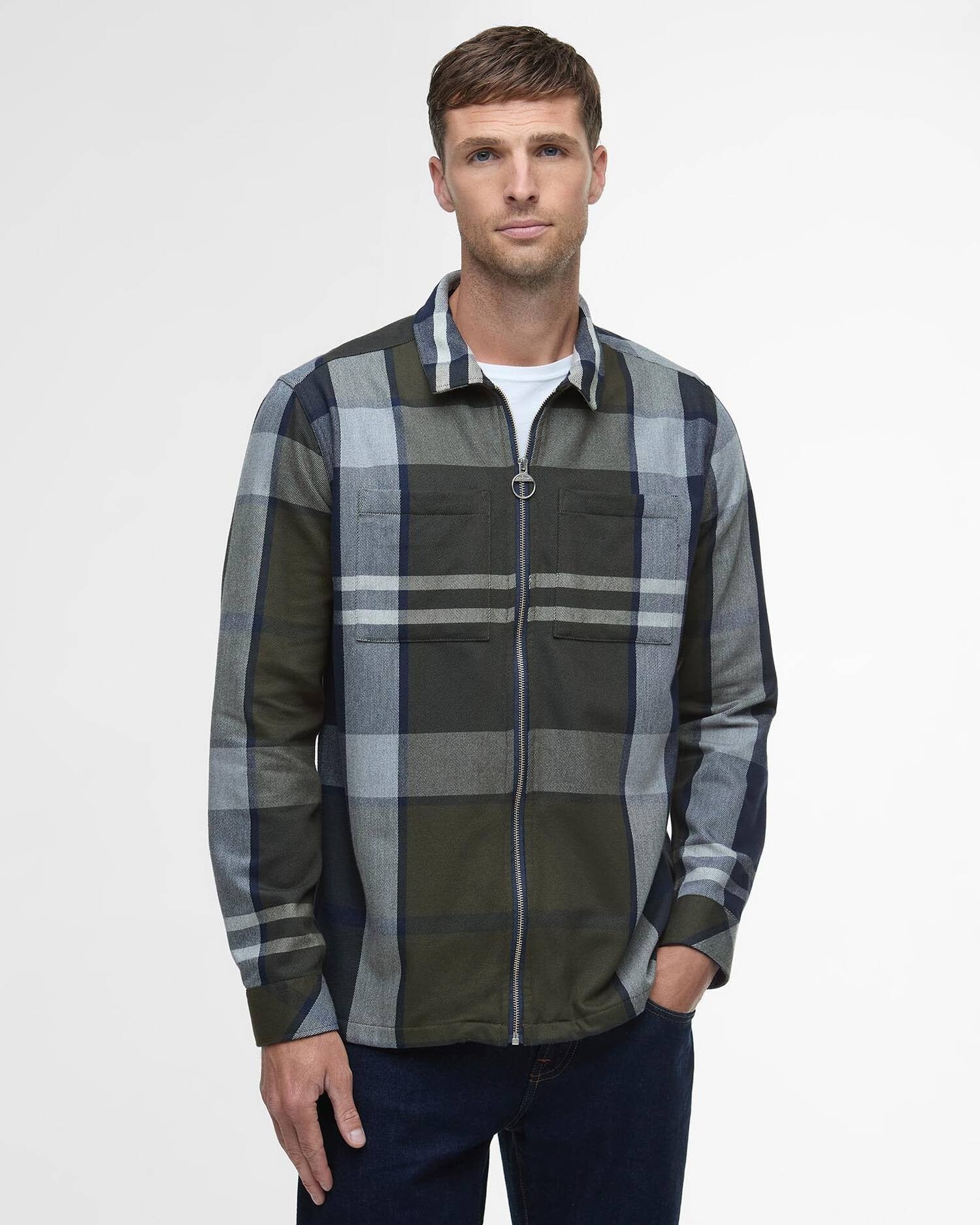 Young Ideas/Henmores - Lannich Tailored Tartan Overshirt - Fernwood Tartan - M