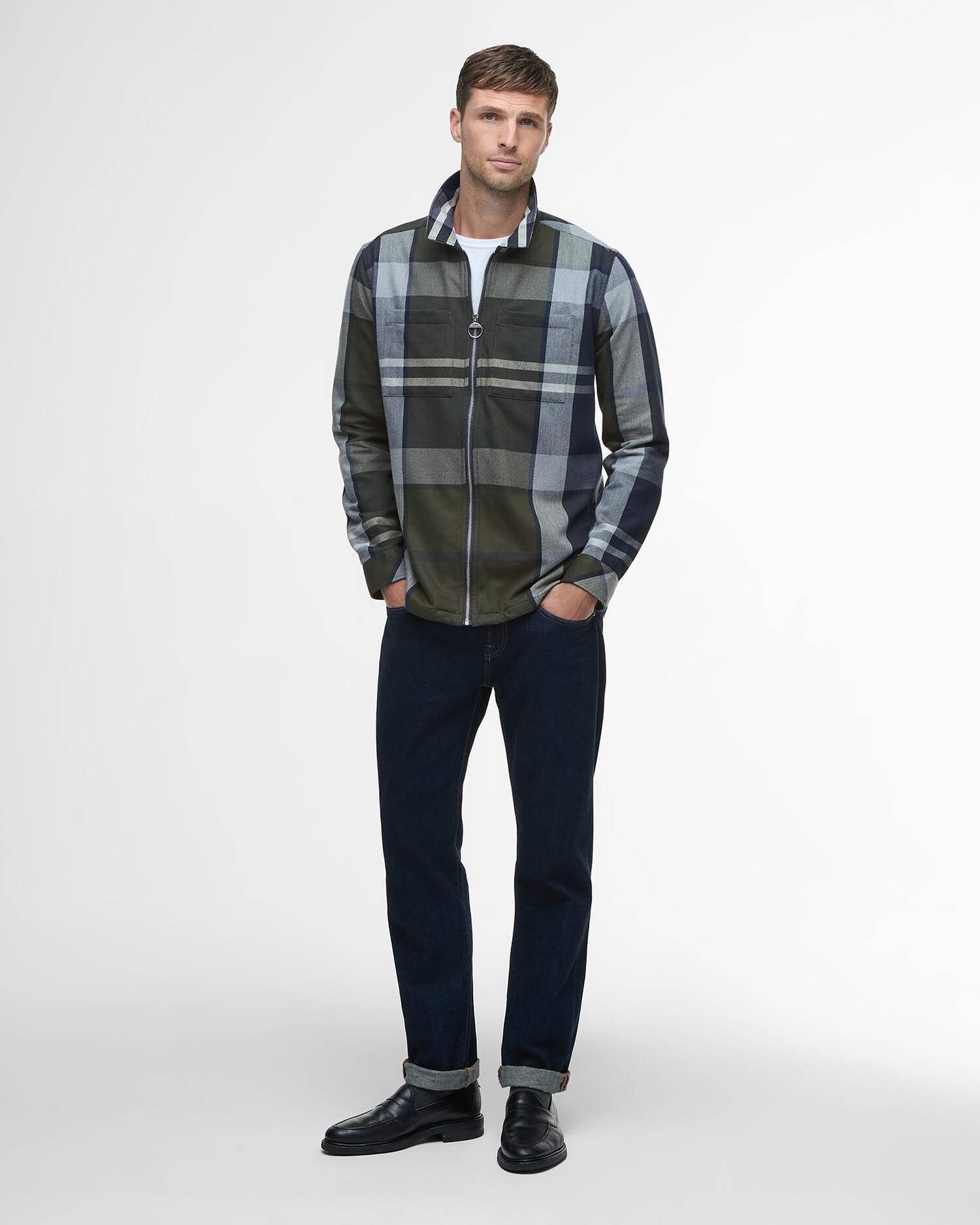 Young Ideas/Henmores - Lannich Tailored Tartan Overshirt - Fernwood Tartan - M