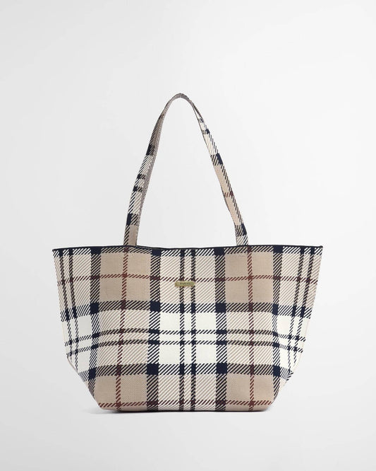 Young Ideas & Henmores -Layla Tartan Large Tote Bag -BE71 Rosewood Tartan -OS