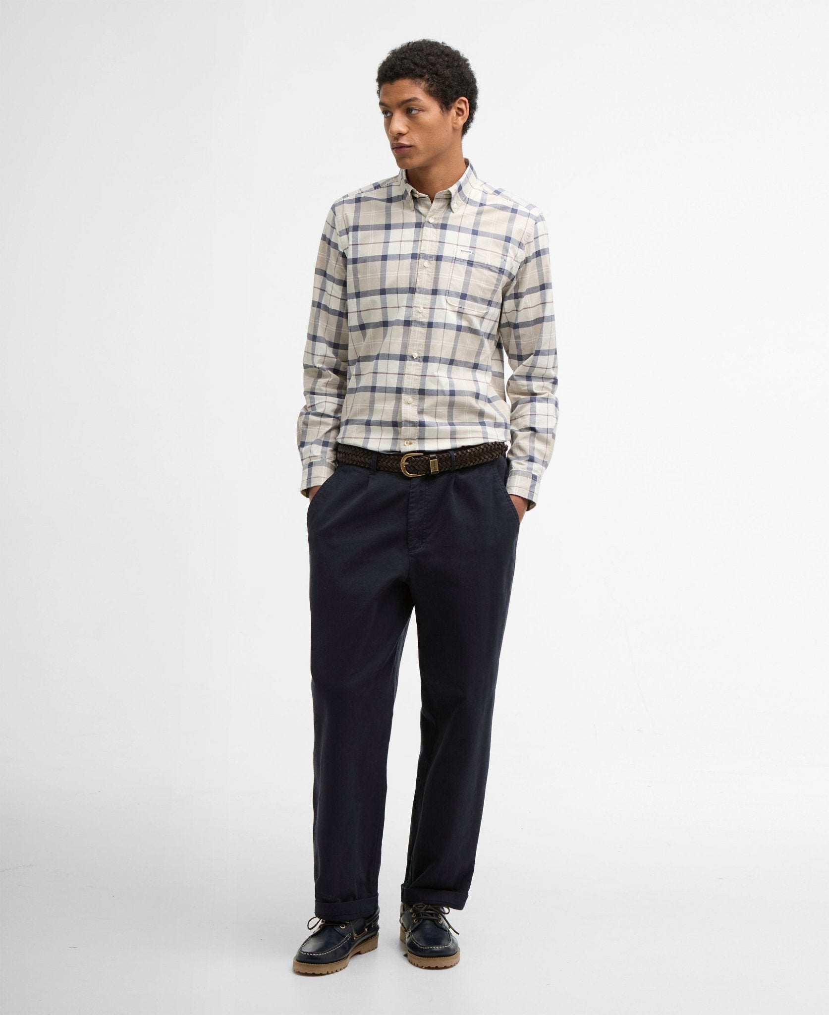 Young Ideas & Henmores - Lewis Tailored Shirt - TN41 Oban Mist Tartan - M