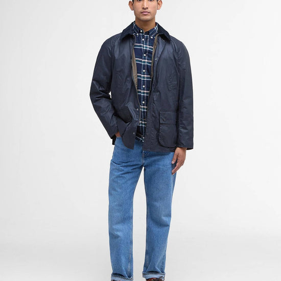 Young Ideas/Henmores - Lightweight Ashby Wax Jacket - NY51 Royal Navy - M
