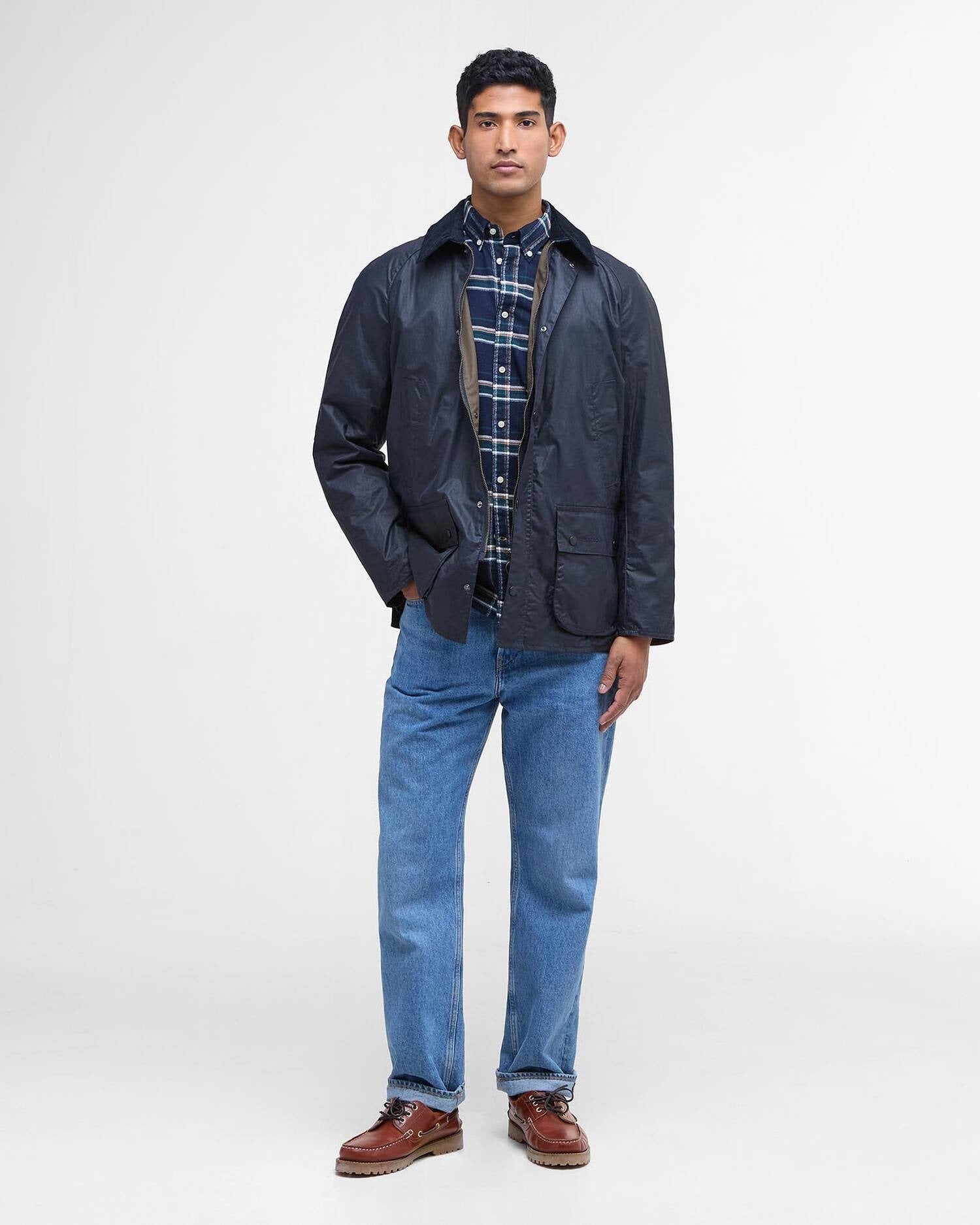 Young Ideas/Henmores - Lightweight Ashby Wax Jacket - NY51 Royal Navy - M