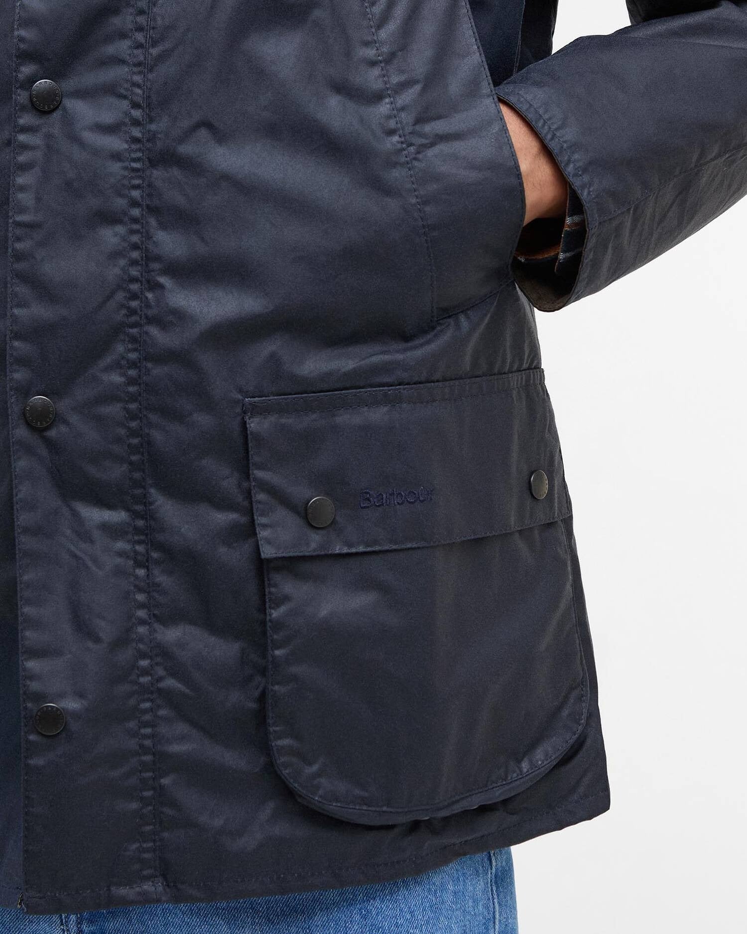 Young Ideas/Henmores - Lightweight Ashby Wax Jacket - NY51 Royal Navy - M