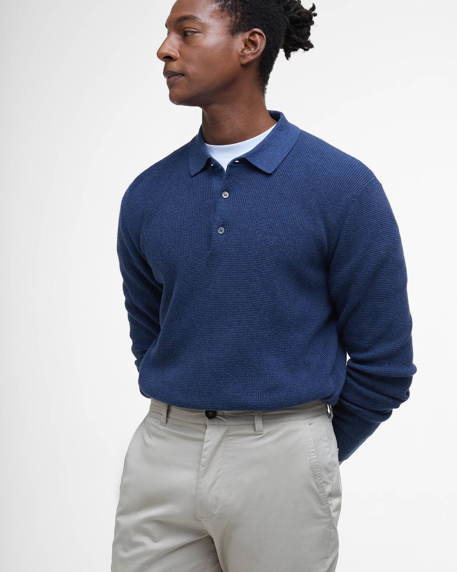 Young Ideas/Henmores - Lightweight Stretch Tailored Chino - GY18 Mist - 30RG