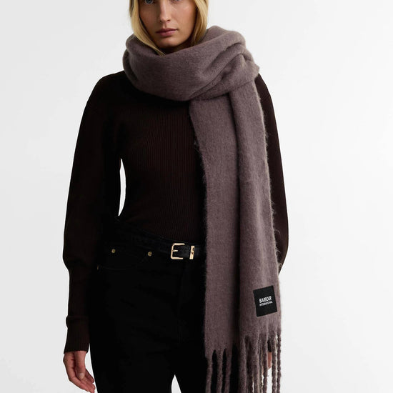 Young Ideas & Henmores -Lilah Scarf -BR31 Truffle -OS