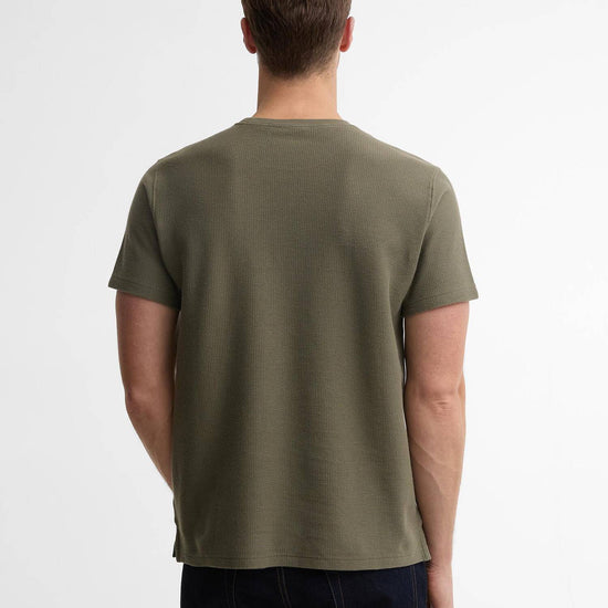 Young Ideas & Henmores - Lingdale Textured Tailored T-Shirt - OL56 Dusty Olive - M