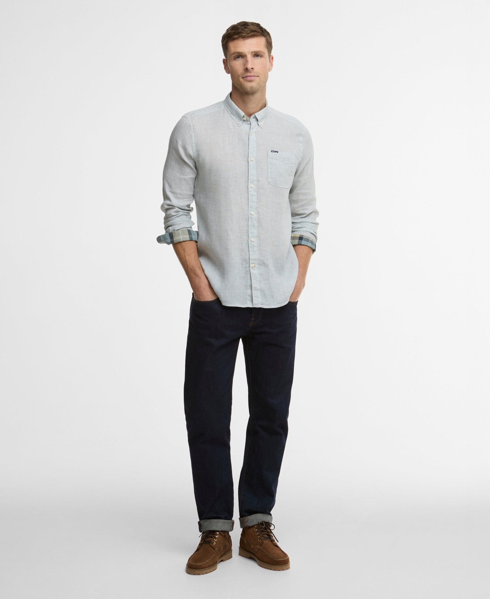 Young Ideas & Henmores - Linton Tailored Shirt - BU64 Slate - M