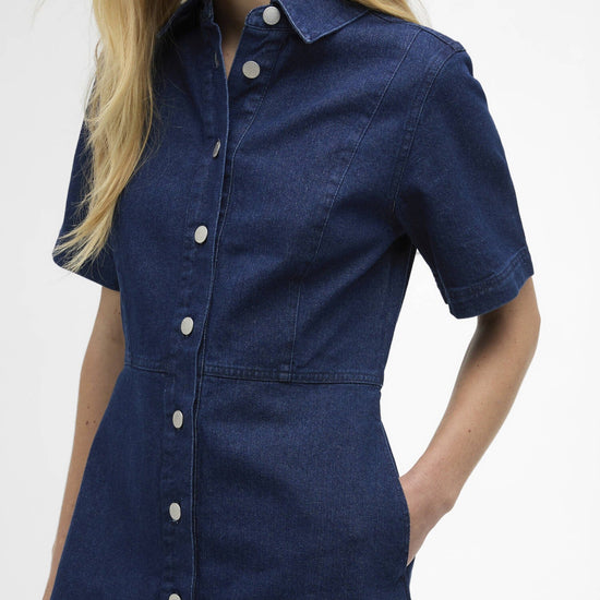 Young Ideas/Henmores - Maia Denim Mini Dress - IN12 Rinse Wash - 8