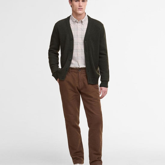 Young Ideas/Henmores - Mainland Knitted Cardigan - OL51 Olive - M