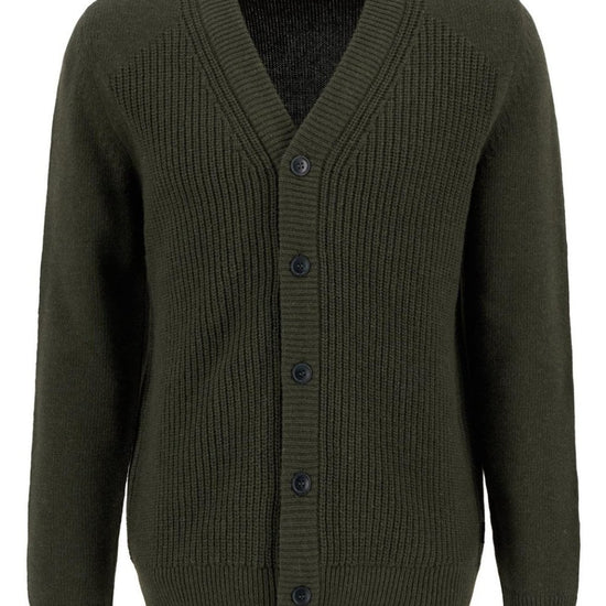 Young Ideas/Henmores - Mainland Knitted Cardigan - OL51 Olive - M