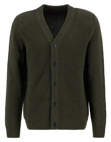 Young Ideas/Henmores - Mainland Knitted Cardigan - OL51 Olive - M