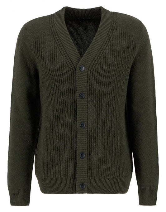 Young Ideas/Henmores - Mainland Knitted Cardigan - OL51 Olive - M