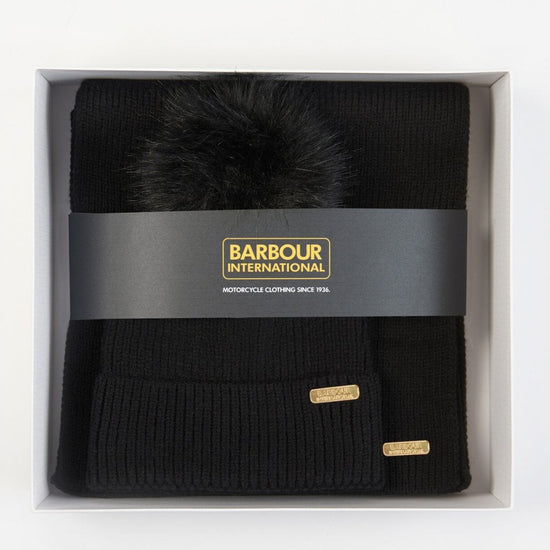 Young Ideas/Henmores - Mallory Beanie & Scarf Gift Set - BK11 Black - OS