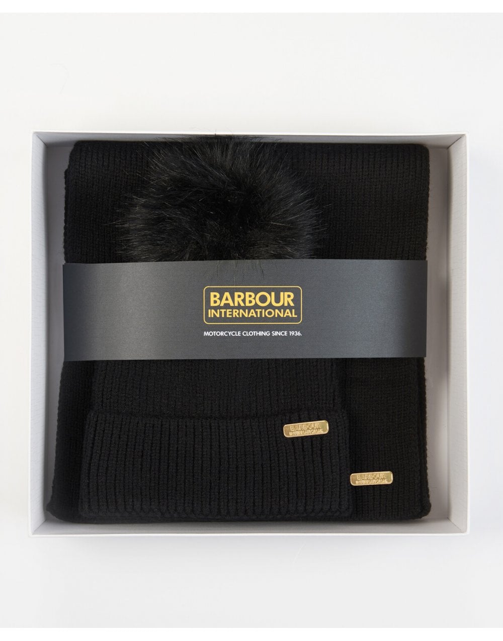 Young Ideas/Henmores - Mallory Beanie & Scarf Gift Set - BK11 Black - OS