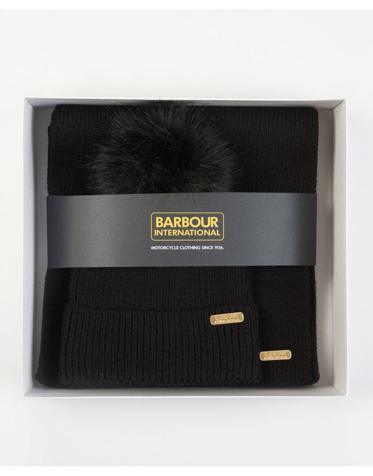 Young Ideas/Henmores - Mallory Beanie & Scarf Gift Set - BK11 Black - OS