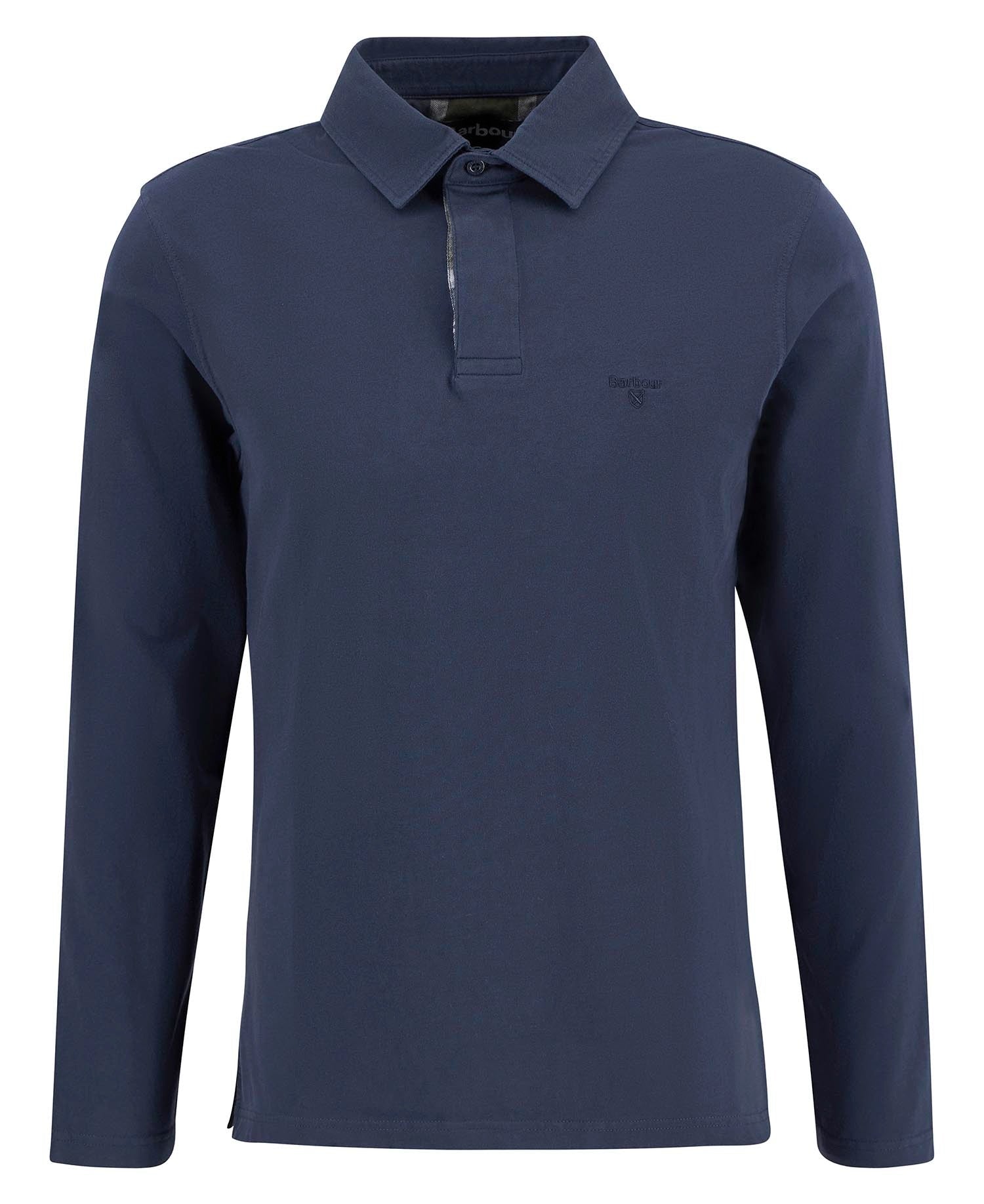 Young Ideas/Henmores - Margrove Long Sleeve Tailored Polo Shirt - Navy - M