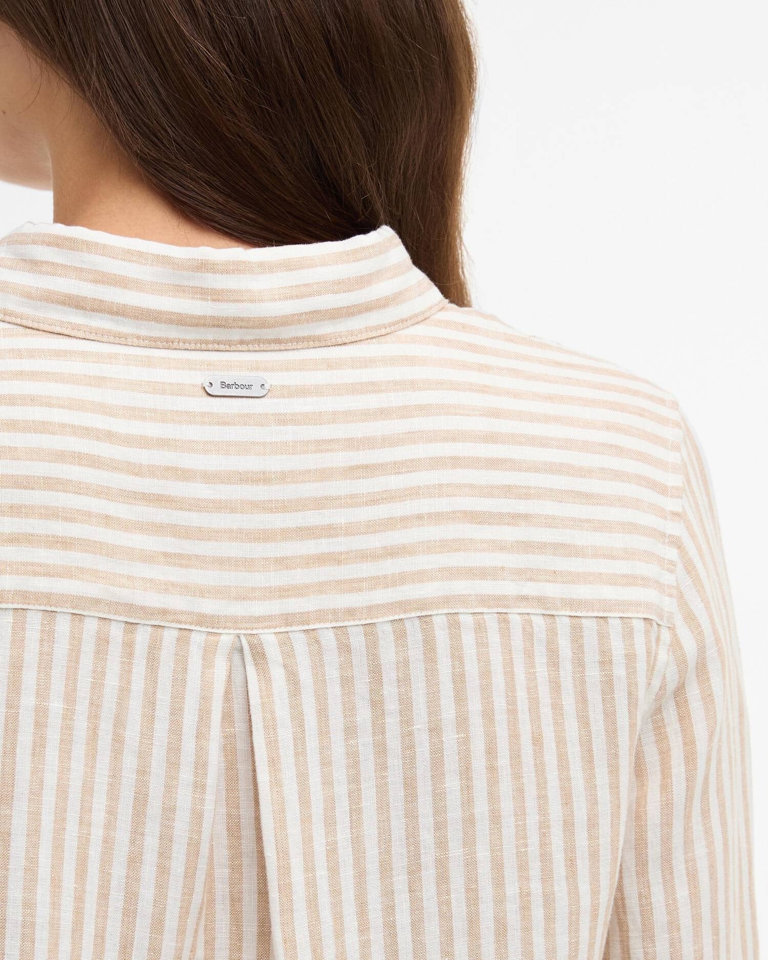 Young Ideas/Henmores - Marine Shirt - GN19 Dusky Khaki Stripe - 8