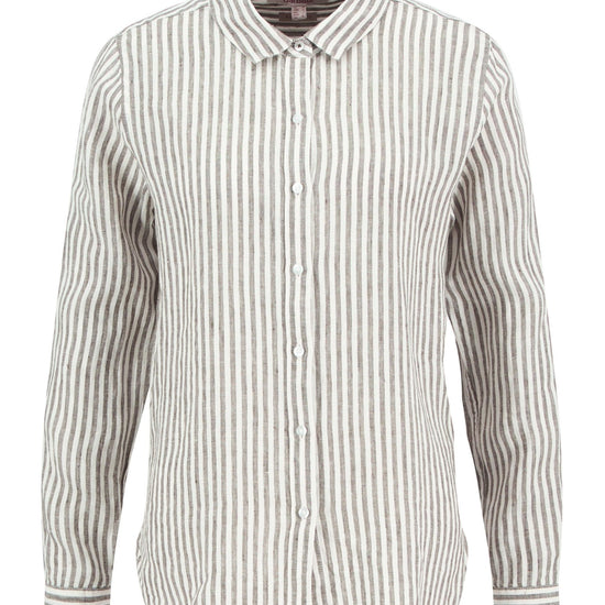 Young Ideas/Henmores - Marine Shirt - GN19 Dusky Khaki Stripe - 8