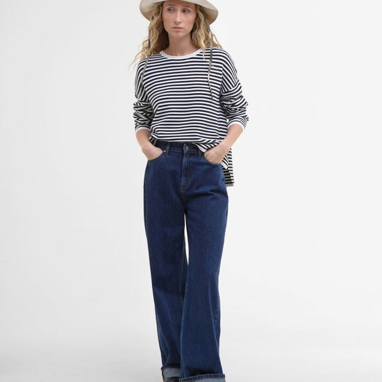 Young Ideas/Henmores - Marine Stripe Knitted Jumper - NY73 Navy Stripe - 8