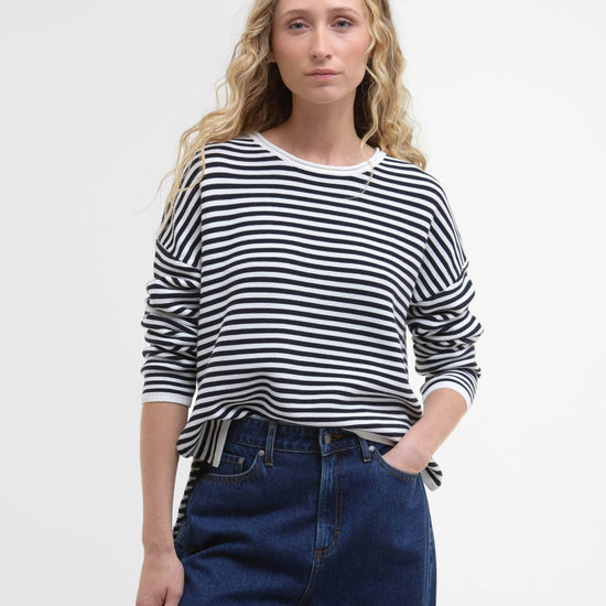 Young Ideas/Henmores - Marine Stripe Knitted Jumper - NY73 Navy Stripe - 8