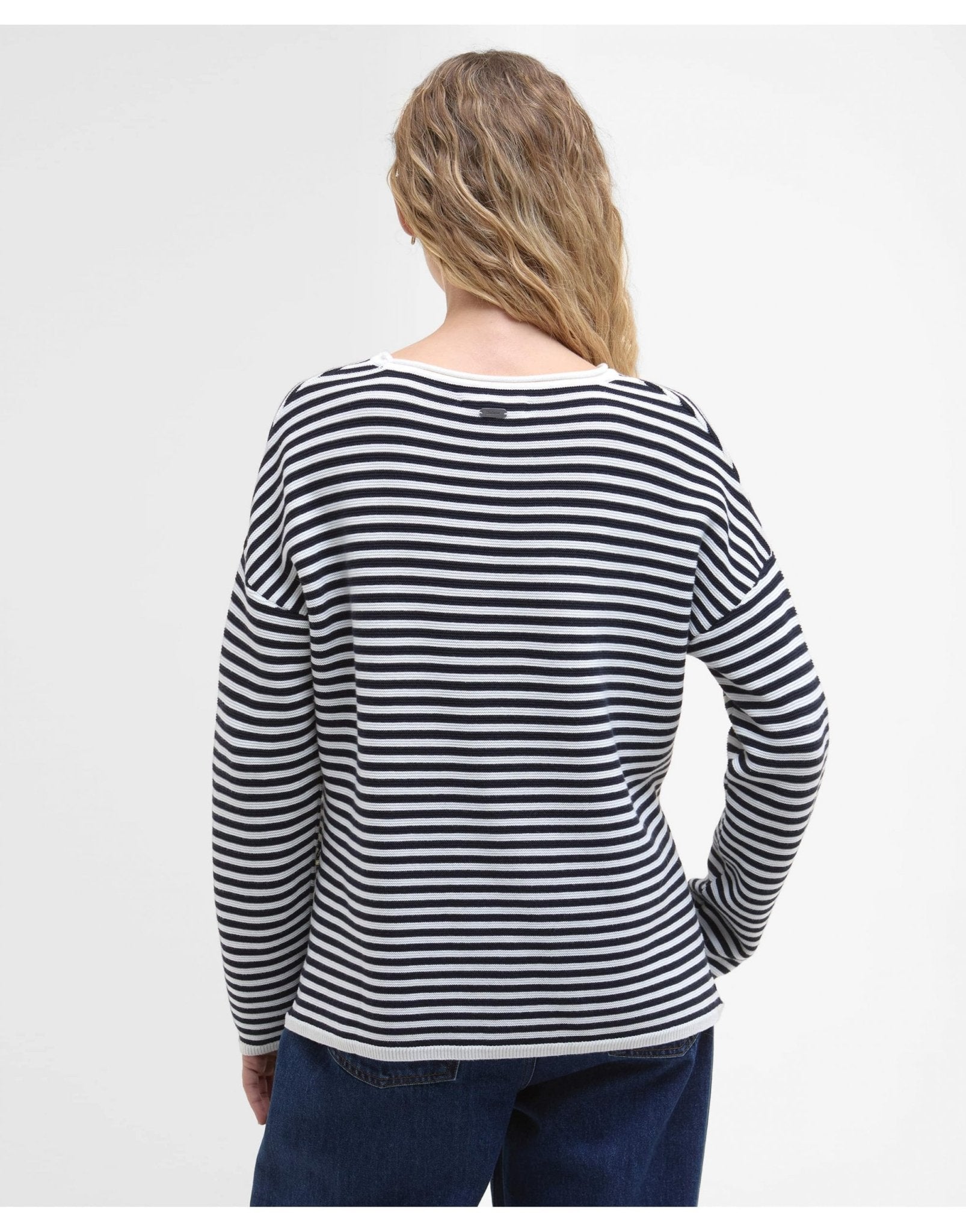Young Ideas/Henmores - Marine Stripe Knitted Jumper - NY73 Navy Stripe - 8
