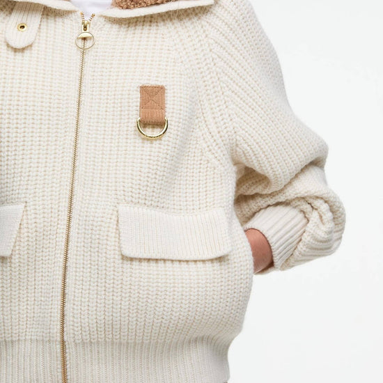 Young Ideas/Henmores - Marla Knitted Bomber - BE11 Neutral - 8