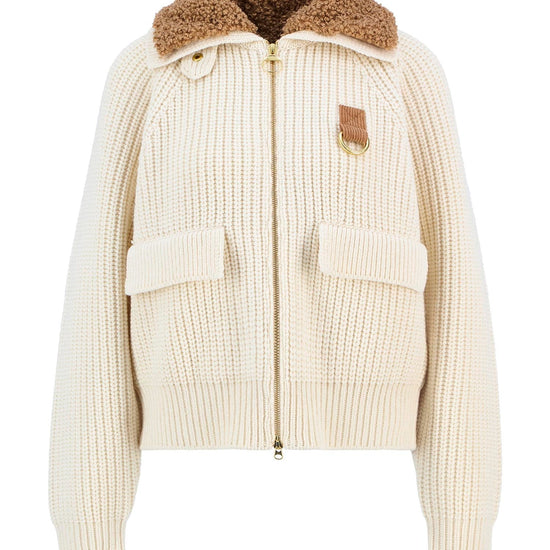 Young Ideas/Henmores - Marla Knitted Bomber - BE11 Neutral - 8