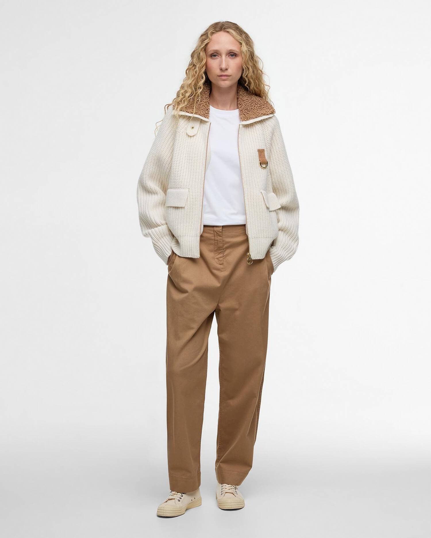 Young Ideas/Henmores - Marla Knitted Bomber - BE11 Neutral - 8