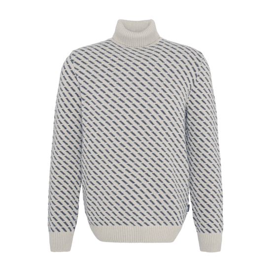 Young Ideas/Henmores - Masham Roll Neck Jumper - ST14 Chalk Marl - M