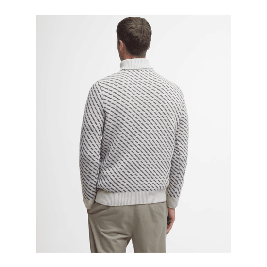 Young Ideas/Henmores - Masham Roll Neck Jumper - ST14 Chalk Marl - M