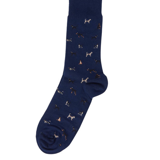 Young Ideas/Henmores - Mavin Socks - BL79 Mid Blue Dog - M