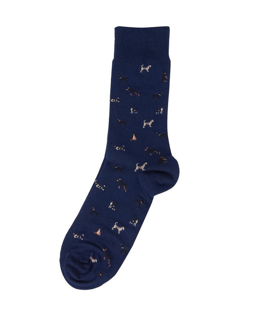 Young Ideas/Henmores - Mavin Socks - BL79 Mid Blue Dog - M