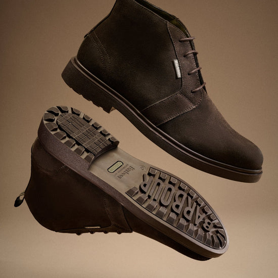 Young Ideas & Henmores -Meays Chukka Boot -BR96 Dark Brown Suede -8