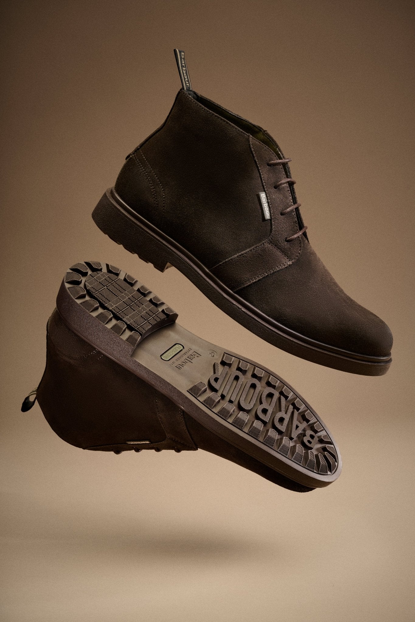Young Ideas & Henmores -Meays Chukka Boot -BR96 Dark Brown Suede -8