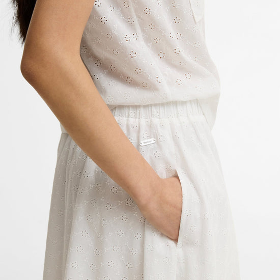 Young Ideas & Henmores - Melody Midi Skirt - WH11 White - 8