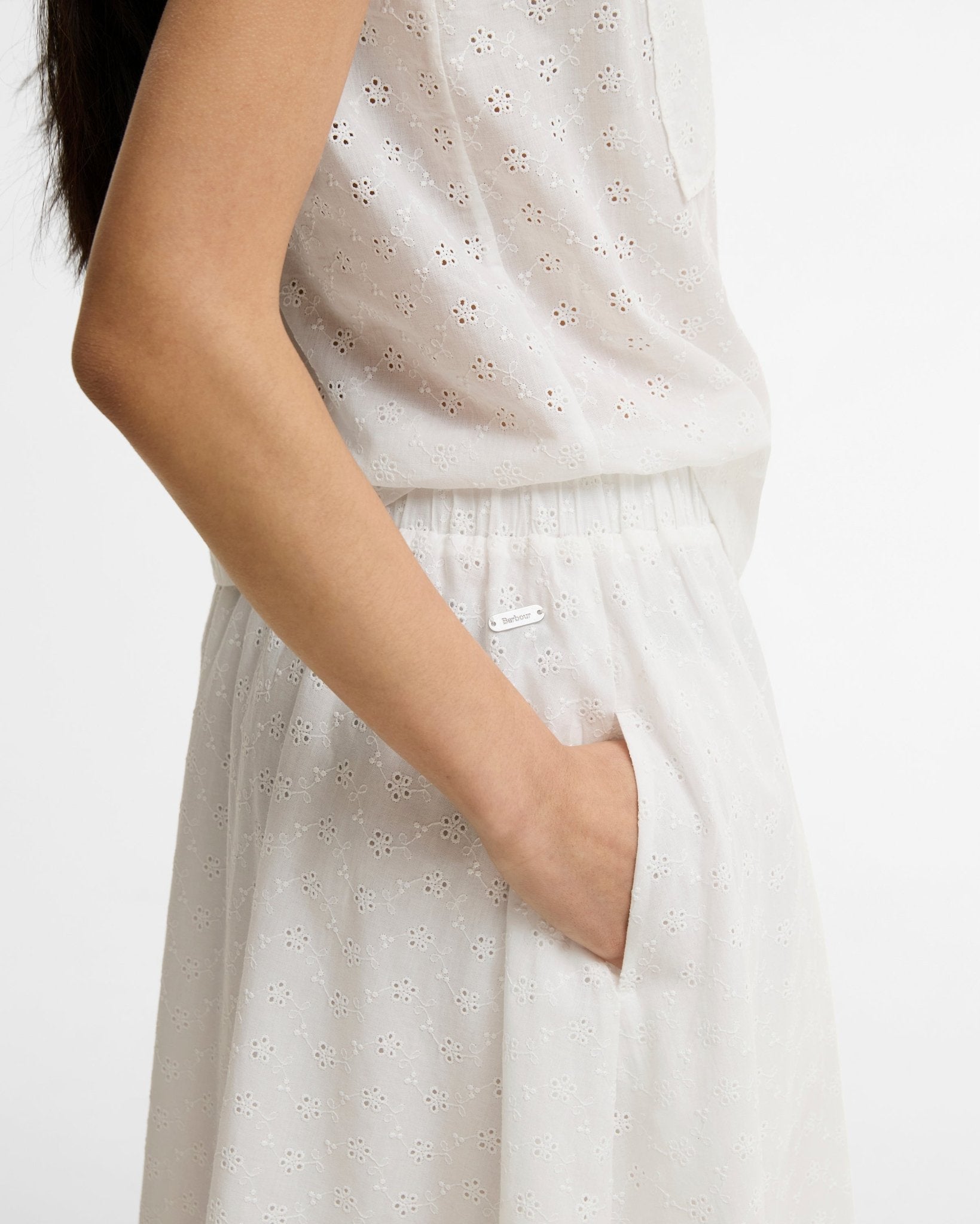Young Ideas & Henmores - Melody Midi Skirt - WH11 White - 8