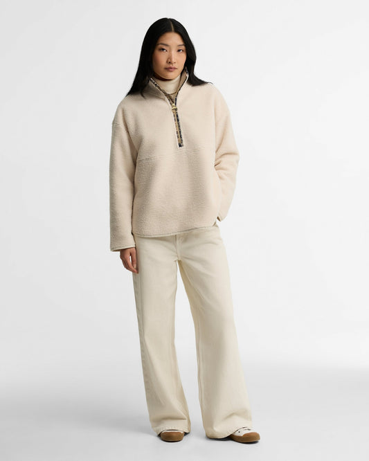 Young Ideas & Henmores -Merys Quarter Zip Fleece -CR52 Birch -8