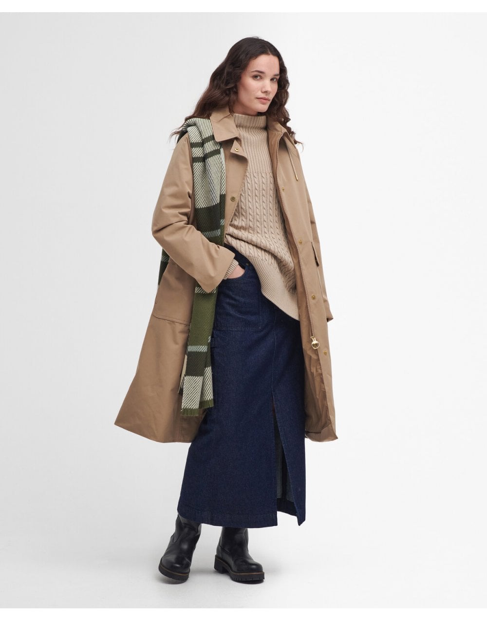 Young Ideas/Henmores - MH Francis Waterproof Parka - BE51 Honey/Ancient Loden Tartan - 8