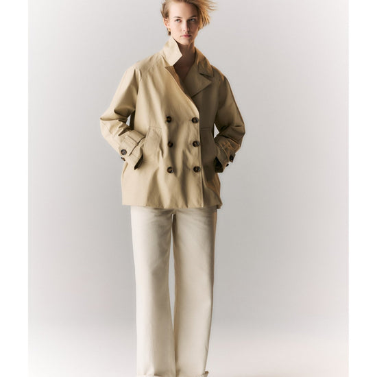 Young Ideas/Henmores - MH Maisy Showerproof Jacket - SN11 Light Sand/Safari Tartan - 8