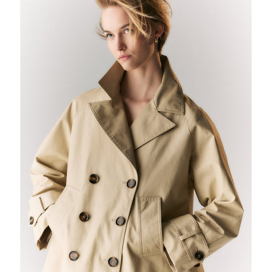 Young Ideas/Henmores - MH Maisy Showerproof Jacket - SN11 Light Sand/Safari Tartan - 8