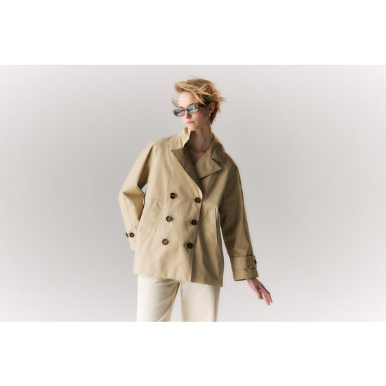 Young Ideas/Henmores - MH Maisy Showerproof Jacket - SN11 Light Sand/Safari Tartan - 8