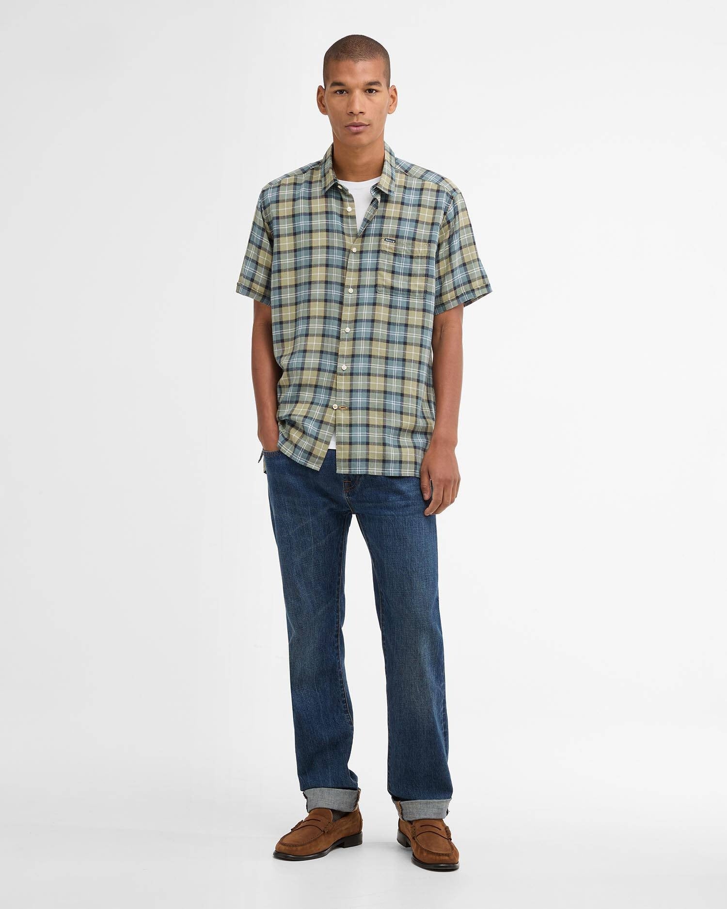 Young Ideas & Henmores - Midfield Tartan Summer Fit Shirt - TN37 Highland Loch Tartan - M