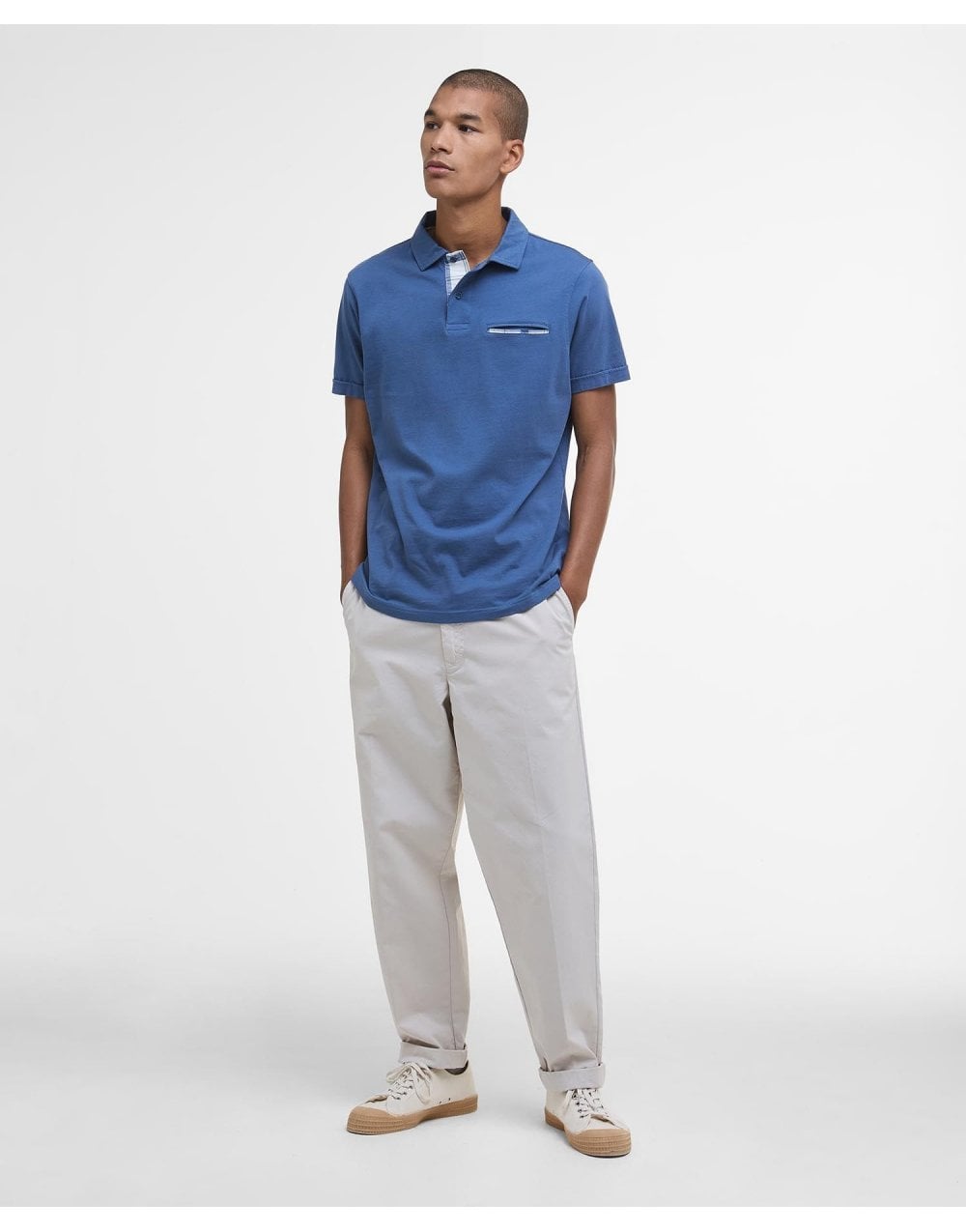 Young Ideas/Henmores - Milhurst Tailored Polo Shirt - NY38 Dark Denim - M